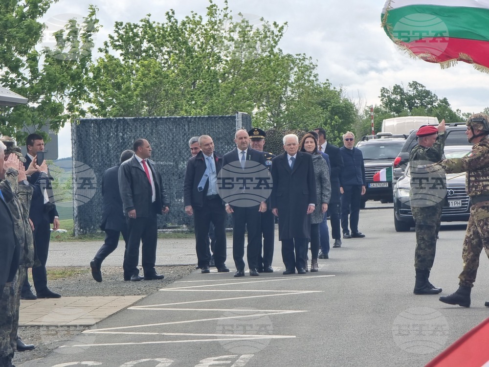 Ново село - учебен полигон - Румен Радев - Серджо Матарела - посещение