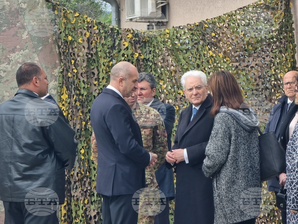 Ново село - учебен полигон - Румен Радев - Серджо Матарела - посещение