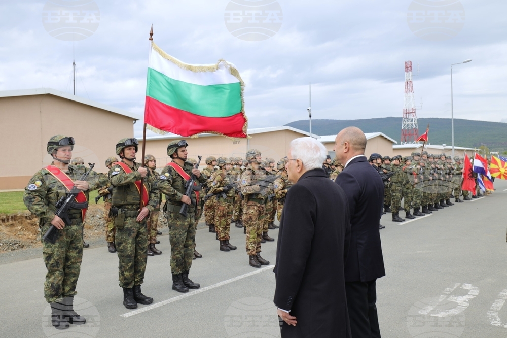 Ново село - учебен полигон - Румен Радев - Серджо Матарела - посещение