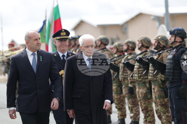 Ново село - учебен полигон - Румен Радев - Серджо Матарела - посещение