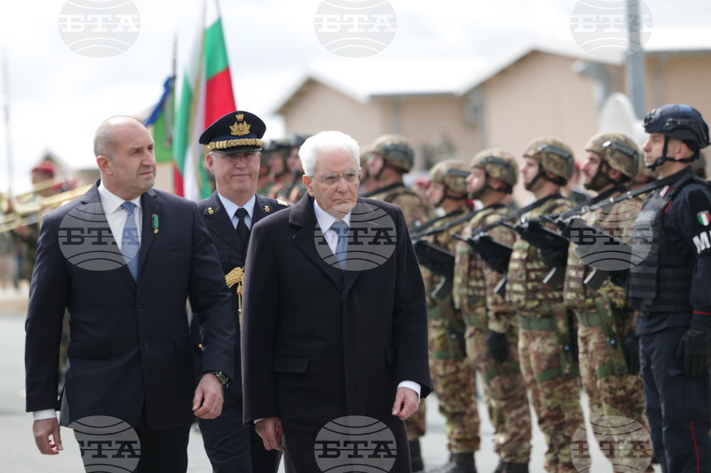 Ново село - учебен полигон - Румен Радев - Серджо Матарела - посещение
