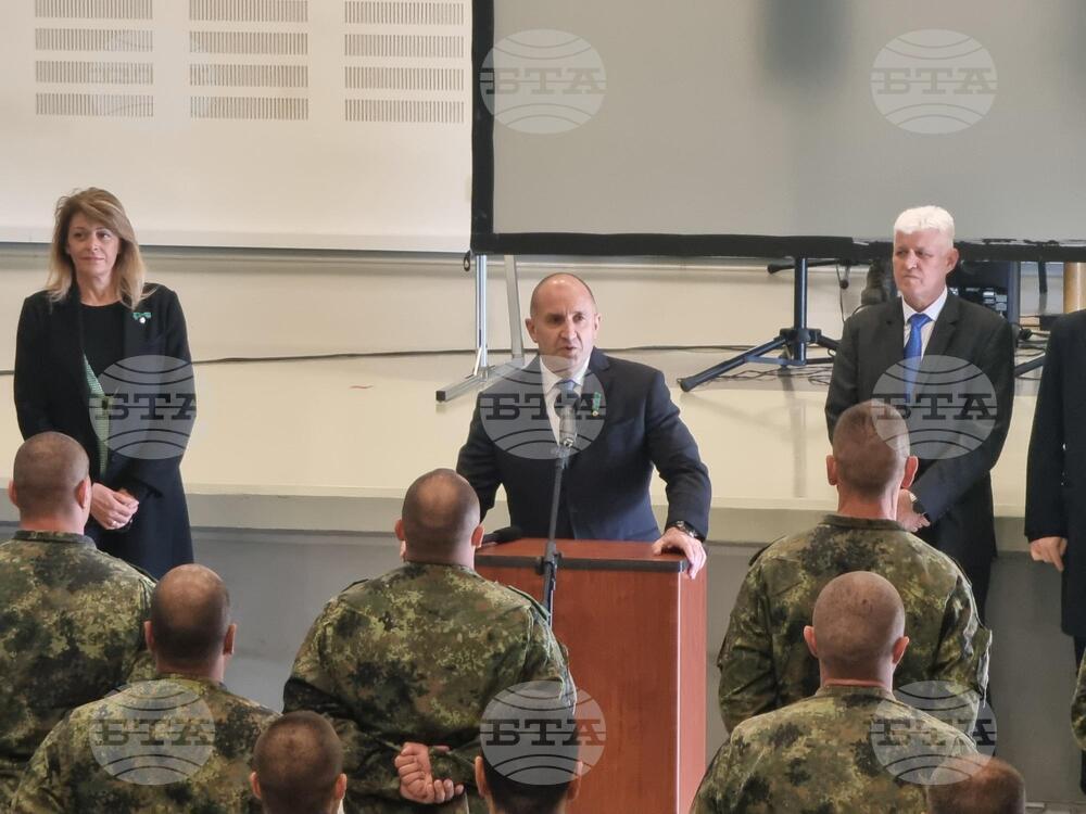 Ново село - учебен полигон - Румен Радев - Серджо Матарела - посещение