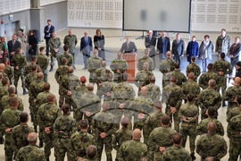 Ново село - учебен полигон - Румен Радев - Серджо Матарела - посещение