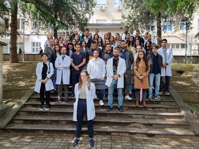  Република Северна Македония - протест - лекари-специализанти