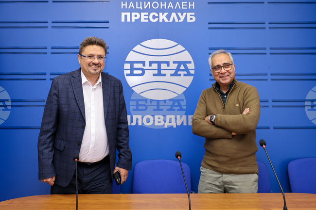 Национален пресклуб на БТА Пловдив - Индийска новинарска агенция - директор - посещение