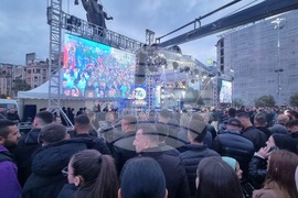 Република Северна Македония - митинг - Демократичен съюз за интеграция - Коалиция "Европейски Фронт"