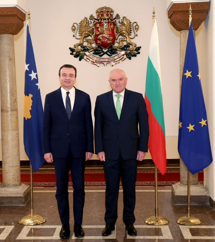 МС: Министър-председателят Димитър Главчев и премиерът на Косово Албин Курти обсъдиха разширяването на двустранното сътрудничество