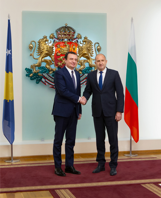 Президентът Радев: Пълноценната интеграция на Косово в международната общност ще допринесе за стабилността и сигурността на региона и цяла Европа