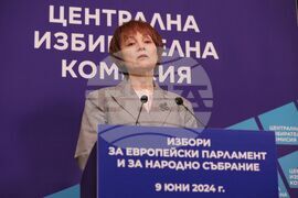 Централна избирателна комисия (ЦИК) - брифинг - Росица Матева