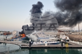 ОАЕ - яхта - пожар