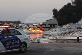 ОАЕ - яхта - пожар