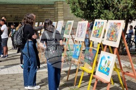 Ямбол - награждаване - конкурс за детска рисунка „С очите си видях бедата“