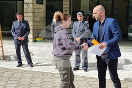 Ямбол - награждаване - конкурс за детска рисунка „С очите си видях бедата“