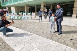 Ямбол - награждаване - конкурс за детска рисунка „С очите си видях бедата“