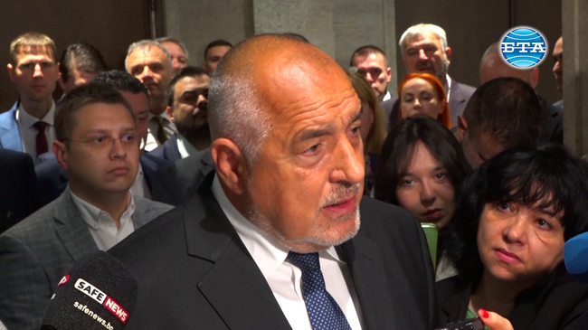 Борисов: Честито на новата коалиция между "Възраждане", ПП-ДБ, ИТН и "БСП за България", ГЕРБ ще бъдат достойна опозиция