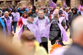 Протест - енергетици - синдикати - КНСБ