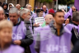 Протест - енергетици - синдикати - КНСБ