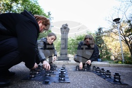 КНСБ - паметник - церемония в памет на загиналите при трудови злополуки работници