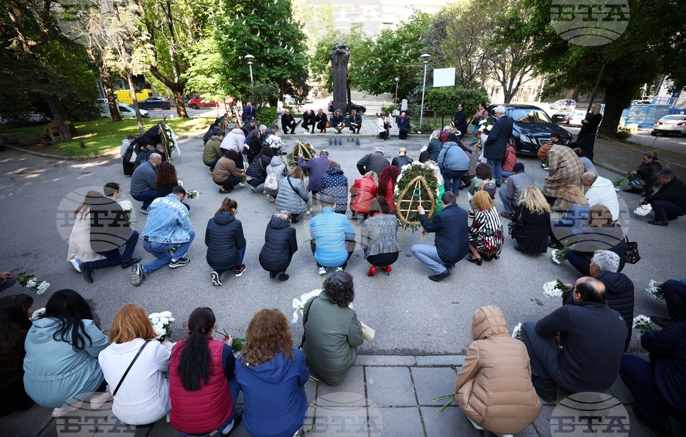 КНСБ - паметник - церемония в памет на загиналите при трудови злополуки работници