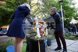КНСБ - паметник - церемония в памет на загиналите при трудови злополуки работници