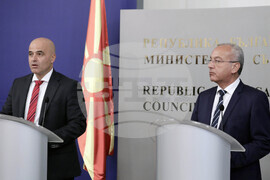 Гълъб Донев - Димитър Ковачевски - брифинг