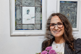 Ямбол - изложба - стъклени икони - Петя Христова