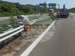 В участъци от автомагистрала „Тракия“ ще се подменят и монтират нови ограничителни системи /мантинели/