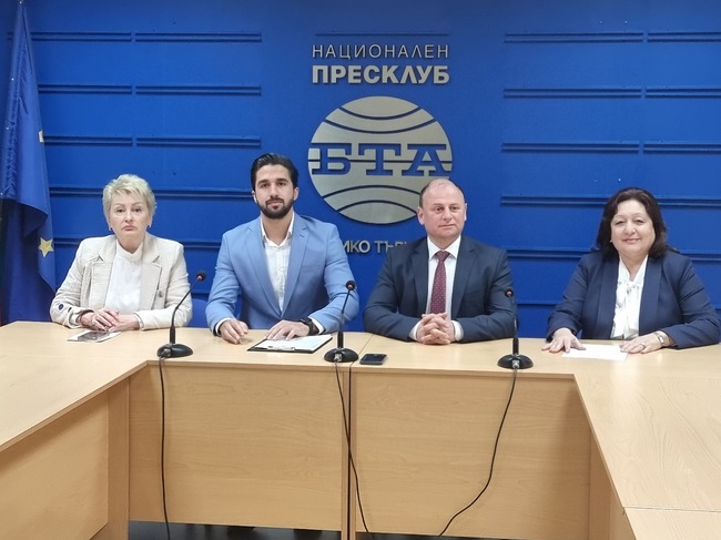 Пресконференция на Политическата коалиция "Синя България"