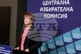 Централна избирателна комисия (ЦИК) - брифинг - Росица Матева