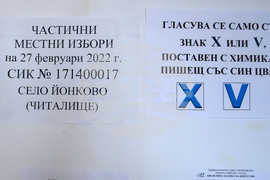 Село Йонково - частични местни избори