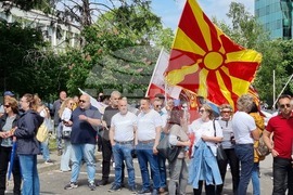 Република Северна Македония - Съюз на синдикатите на Македония - протестен марш