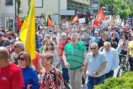 Република Северна Македония - Съюз на синдикатите на Македония - протестен марш