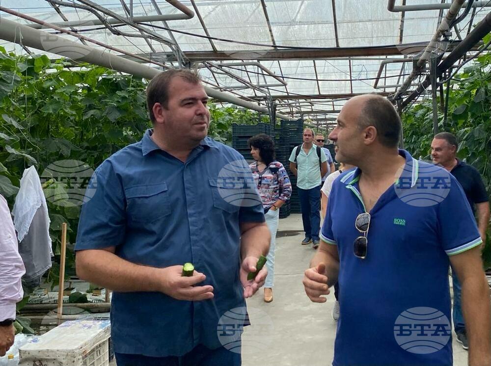 Министър Явор Гечев обсъди с производители на оранжерийна продукция мерките за подпомагане на сектора
