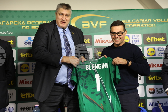 Волейбол - национален отбор - пресконференция - Джанлоренцо Бленджини