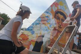 Старо Железаре  - фестивал на уличното изкуство  - пирамида