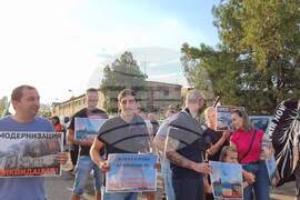 Гълъбово - ТЕЦ "Брикел" - протест срещу замърсяването