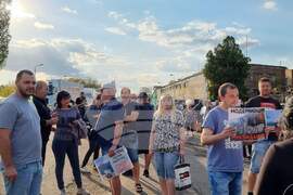 Гълъбово - ТЕЦ "Брикел" - протест срещу замърсяването