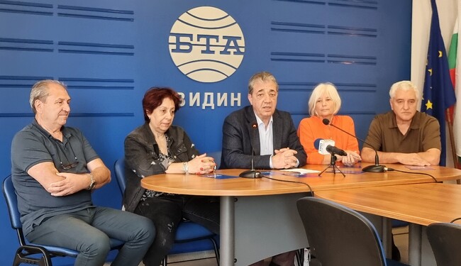 Пресконференция на Политическа коалиция "Синя България" за представяне на листата с кандидати за народни представители за 5 МИР - Видин