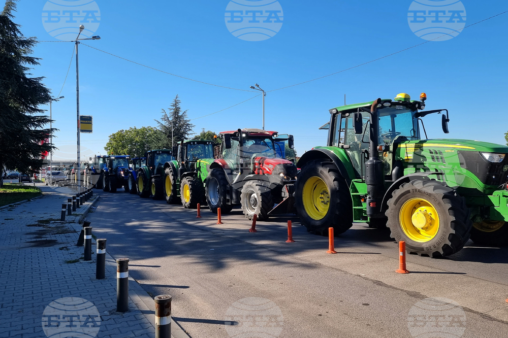 Стара Загора - зърнопроизводители - протест