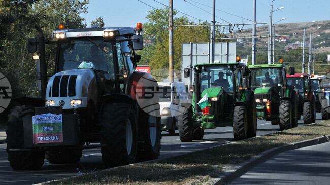 Бургас - зърнопроизводители - протест