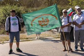 Добрич - зърнопроизводители - протест – Снимка: Александра Антонова