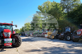 Ямбол - протест - земеделци, снимка: Мира Безус