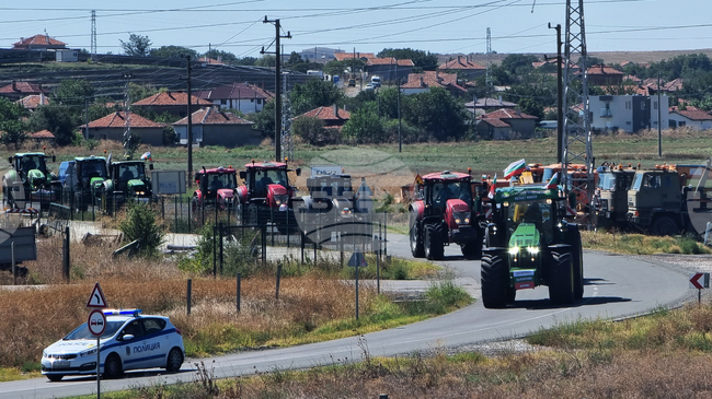 Ямбол - протест - земеделци