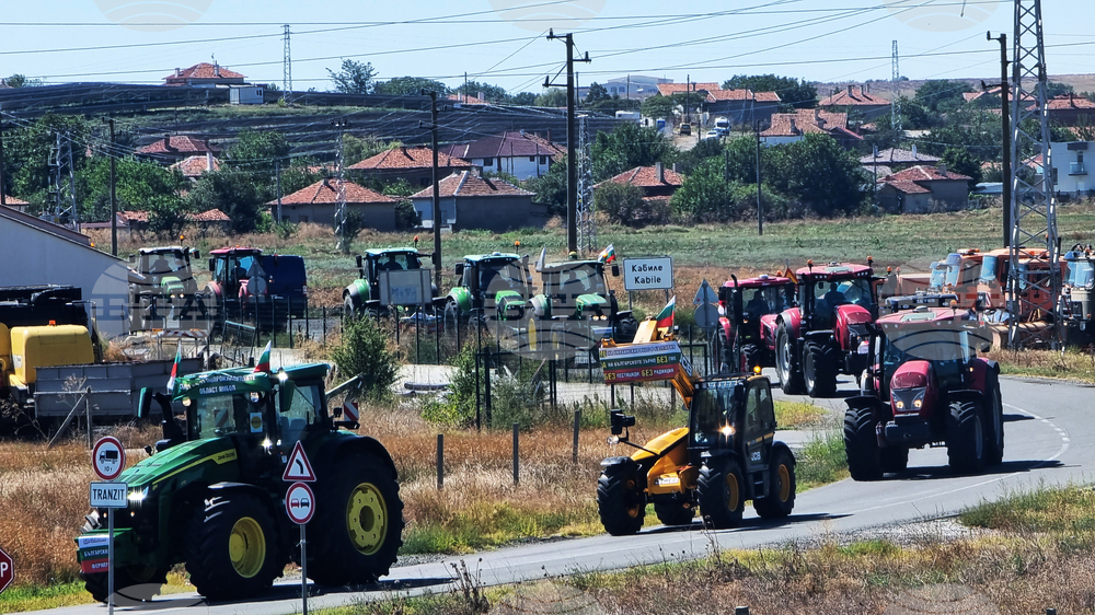 Ямбол - протест - земеделци