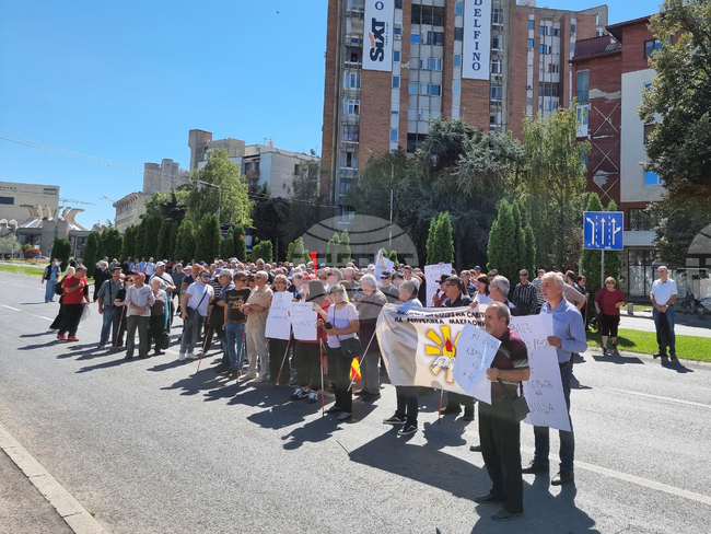 Република Северна Македония - протест - незрящи хора