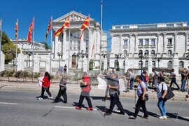 Република Северна Македония - протест - незрящи хора