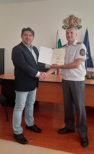 Областният управител поздрави огнеборците за техния професионален празник