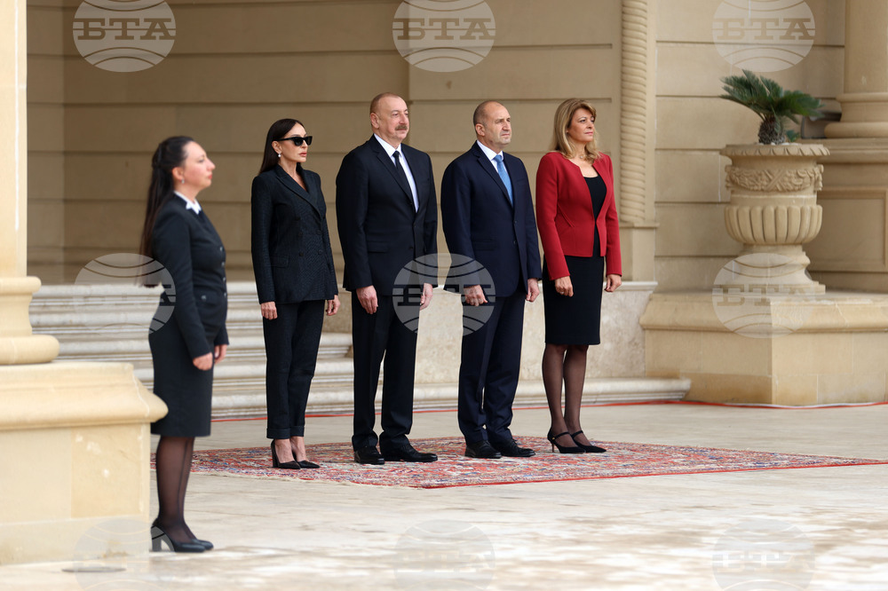 Азербайджан - Румен Радев - Илхам Алиев - посрещане