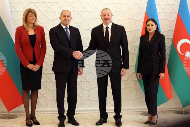 Азербайджан - Румен Радев - Илхам Алиев - посрещане