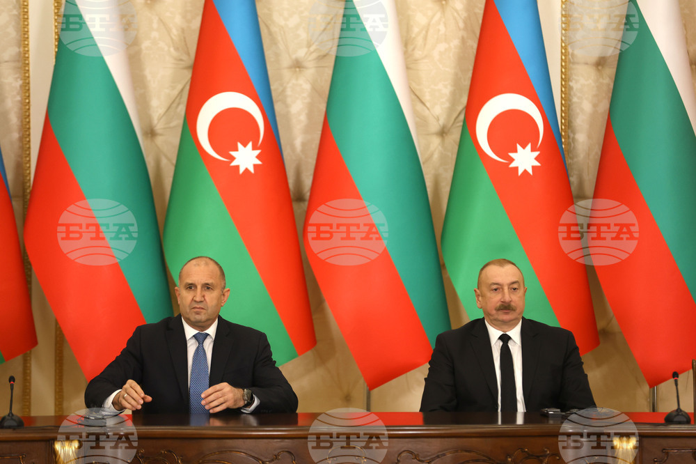 Азербайджан - България - президенти - съвместна пресконференция